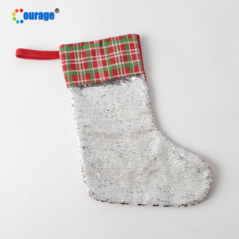 Sequin Christmas Stocking Factory - OEM/ODM Custom Wholesale Sublimation Christmas Stocking