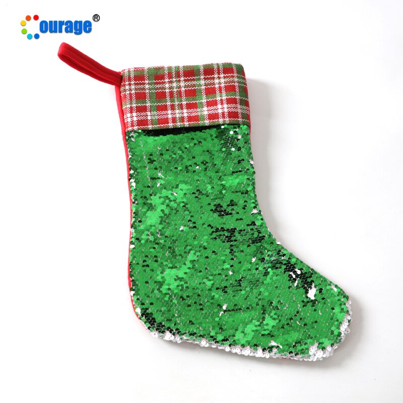 Sequin Christmas Stocking Factory - OEM/ODM Custom Wholesale Sublimation Christmas Stocking