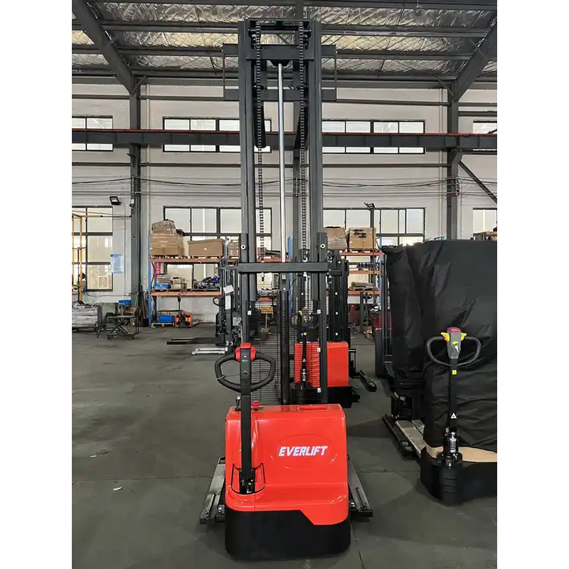 Electric Stacker Factory - OEM/ODM Custom 1.2Ton 1.5Ton Electric Stacker 3300lbs Straddle Legs Lithium CE