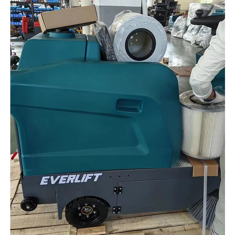 Ride on Floor Sweeper Factory - OEM/ODM Custom M1250 Ride on Floor Street Cleaning Sweeping Machine Sweeper Machine