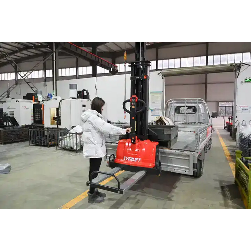 Electric Forklift Manufacturer - OEM/ODM Custom 1t 1.3t 1.5t Full Electric Forklift Self Loading Stacker