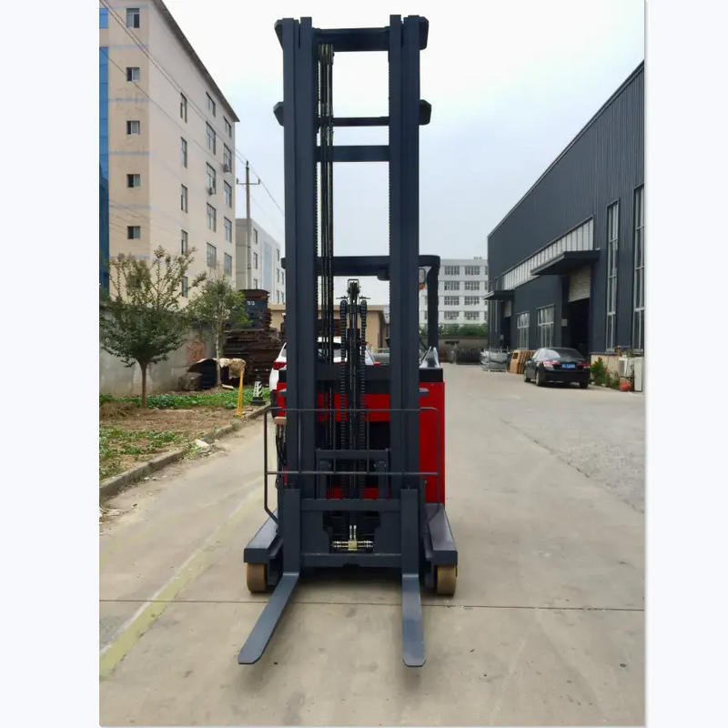 Electric Reach Truck Manufacturer - OEM/ODM Custom 2ton Stand on Reach Truck Forklift for Narrow Aisle
