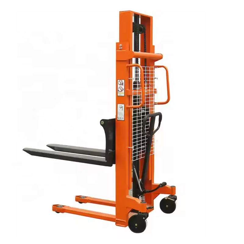 Manual Stacker Manufacturer - OEM/ODM Custom 1t 3t Manual Stacker 1.6m Lift Mini Stacker Single Mast