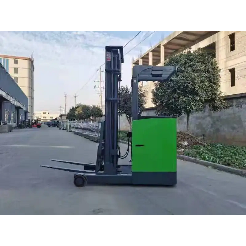 Electric Reach Truck Manufacturer - OEM/ODM Custom 2ton Stand on Reach Truck Forklift for Narrow Aisle