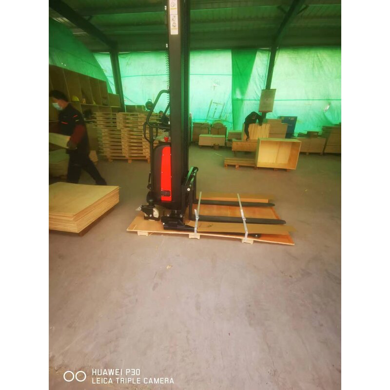 Semi Electric Stacker Manufacturer - OEM/ODM Custom 1.0Ton 1.5Ton 2.0Ton Semi Electric Pallet Stacker Walkie Handle