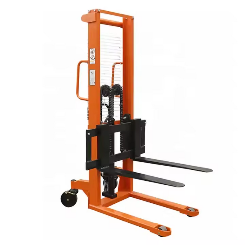 Manual Stacker Manufacturer - OEM/ODM Custom 1t 3t Manual Stacker 1.6m Lift Mini Stacker Single Mast
