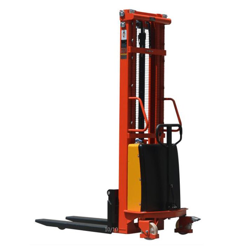 Semi Electric Stacker Manufacturer - OEM/ODM Custom 1.0Ton 1.5Ton 2.0Ton Semi Electric Pallet Stacker Walkie Handle