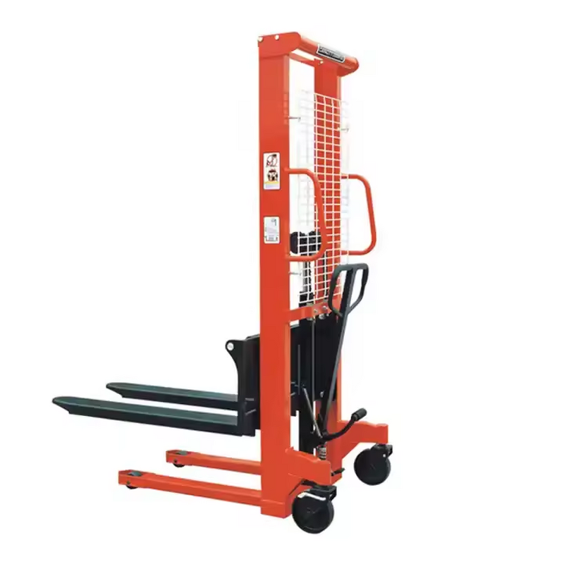 Manual Stacker Manufacturer - OEM/ODM Custom 1t 3t Manual Stacker 1.6m Lift Mini Stacker Single Mast
