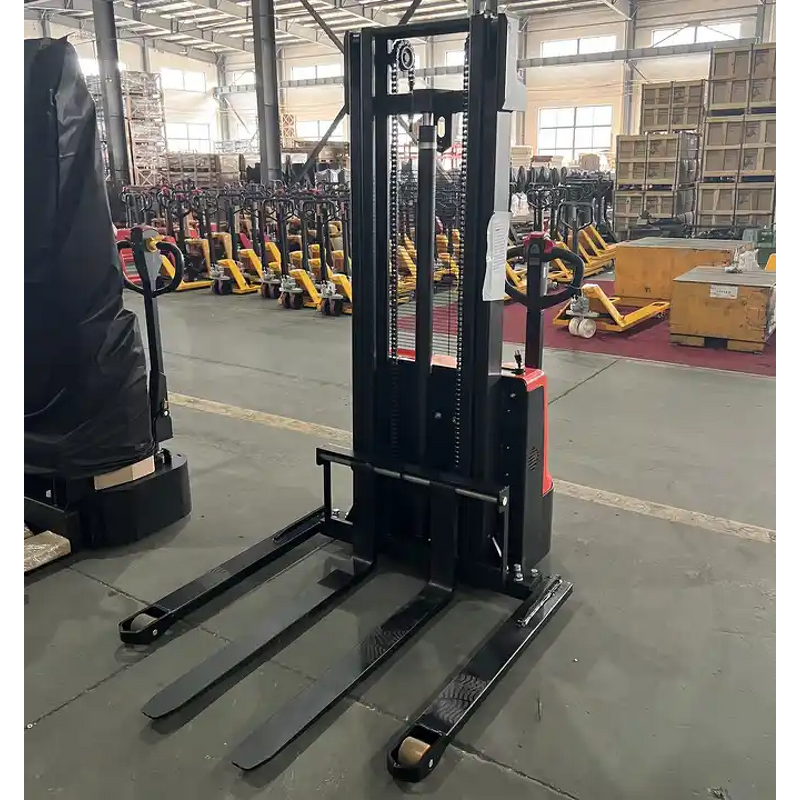 Electric Stacker Factory - OEM/ODM Custom 1.2Ton 1.5Ton Electric Stacker 3300lbs Straddle Legs Lithium CE