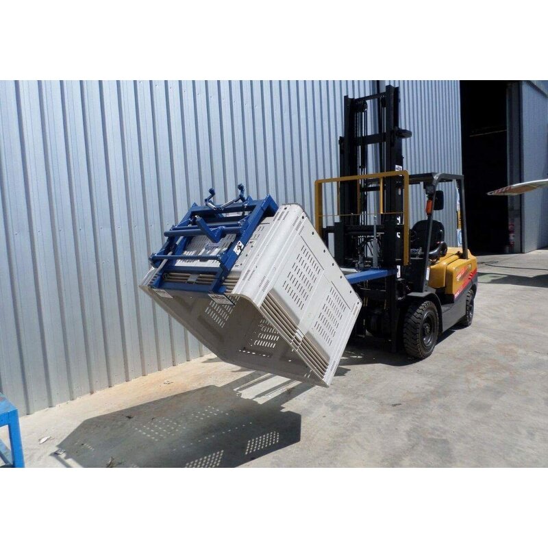 Forklift Bin Tipper Factory - OEM/ODM Custom 1Ton Forklift Bin Tipper for 1100-1200 mm Fork Length