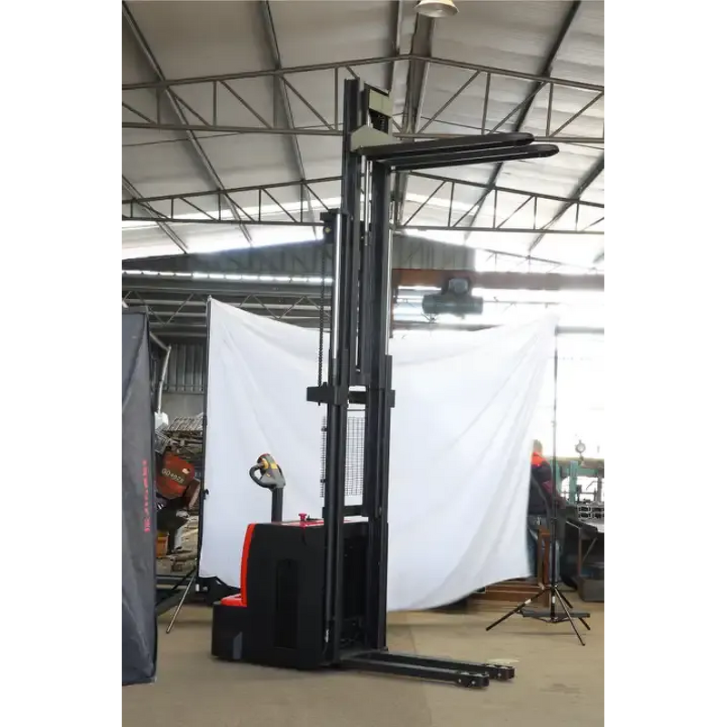 Walkie Stacker Factory - OEM/ODM Custom 1.5 Ton 2 Ton Walkie Stacker 1.6m-4m Straddle Legs Forklift