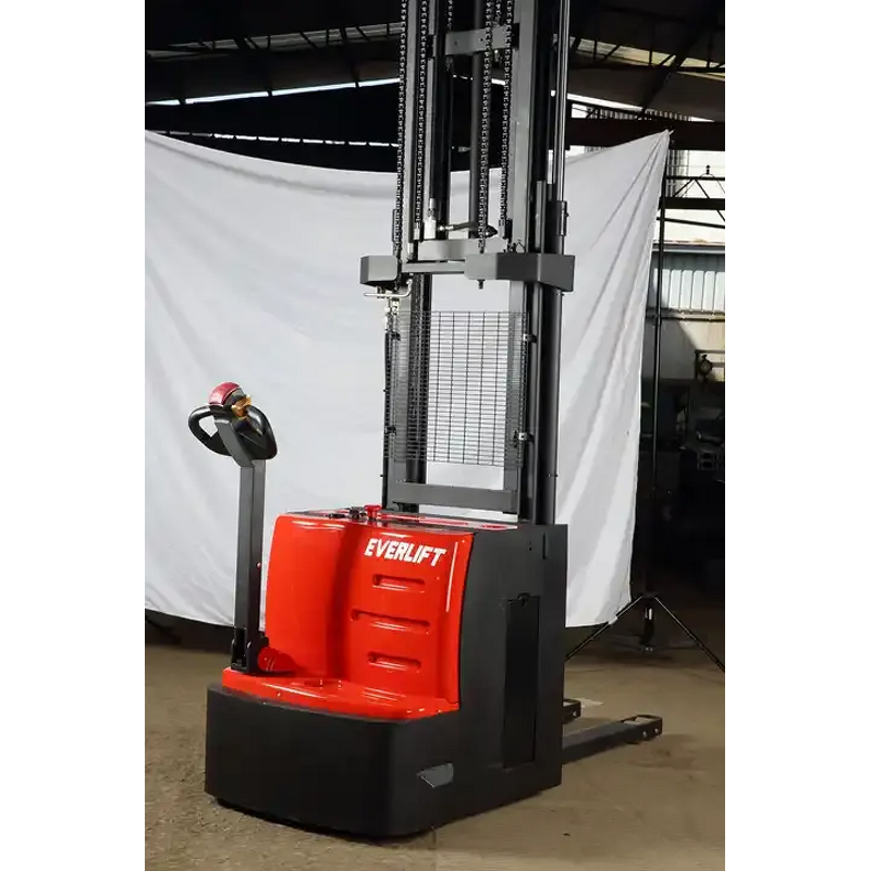 Walkie Stacker Factory - OEM/ODM Custom 1.5 Ton 2 Ton Walkie Stacker 1.6m-4m Straddle Legs Forklift