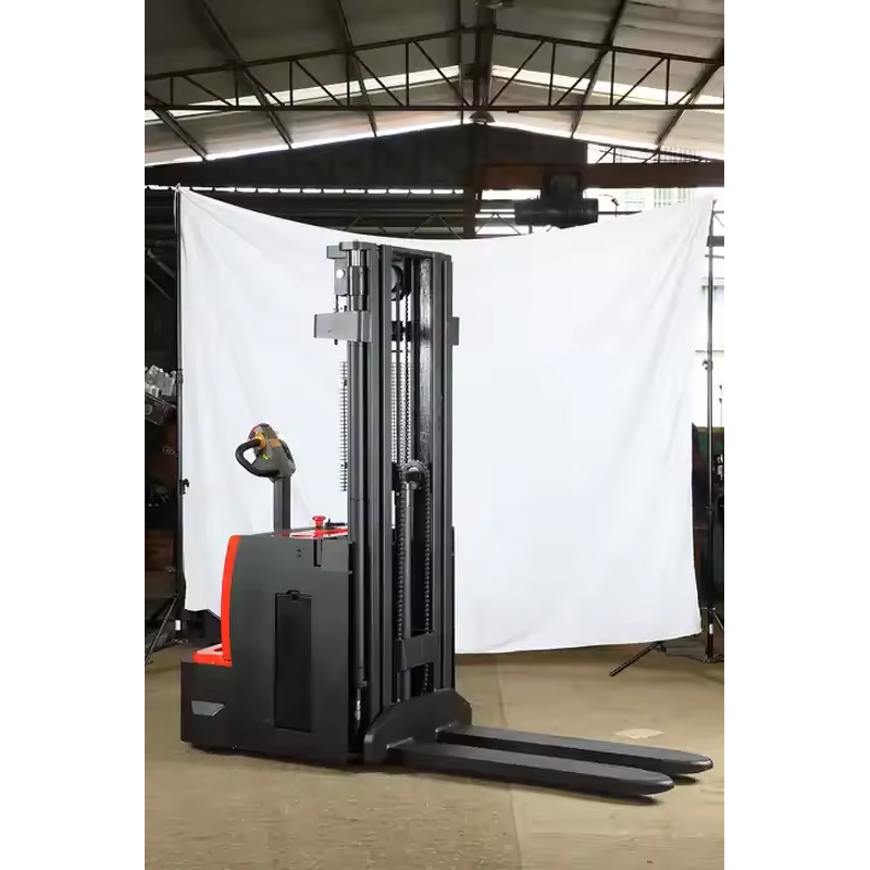 Walkie Stacker Factory - OEM/ODM Custom 1.5 Ton 2 Ton Walkie Stacker 1.6m-4m Straddle Legs Forklift