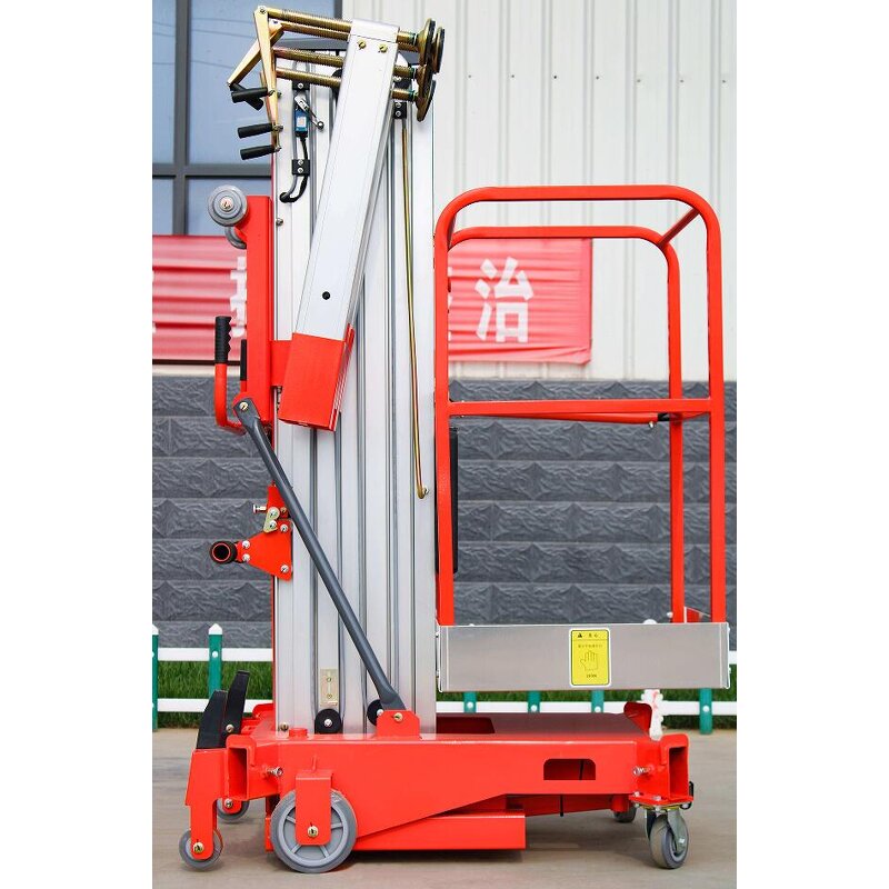 Semi Electric Scissor Lift Manufacturer - OEM/ODM Custom 150kgs Semi Electric Scissor Lift Platform Aluminum Electric