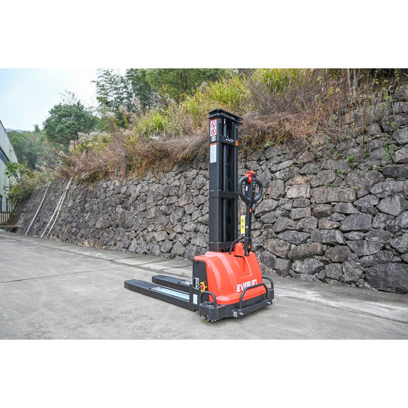 Electric Stacker Factory - OEM/ODM Custom 1300KG 1500KG Self Loading Portable Forklift Electric Stacker