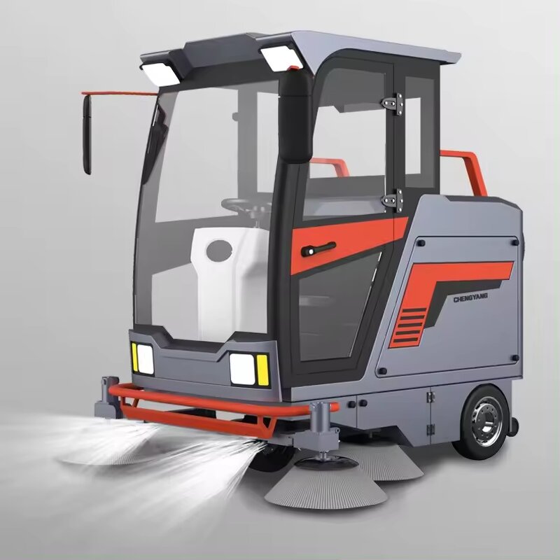 Electric Street Sweeper Factory - OEM/ODM Custom M1900 Electric Street Road Floor Sweeper Automatic Durable Motor