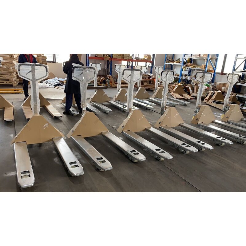 Galvanized Hand Pallet Truck Manufacturer - OEM/ODM Custom 3000kg 3TON Galvanized Hand Pallet Truck 2500kg Manual