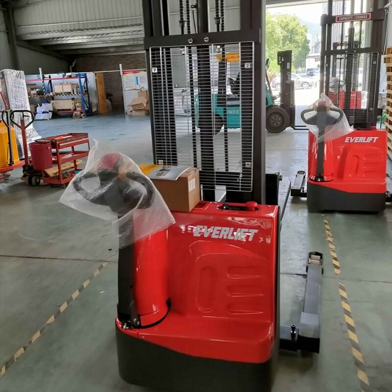 Electric Pallet Stacker Factory - OEM/ODM Custom ELES-12J 15J Full Electric Pallet Stacker Adjustable Legs