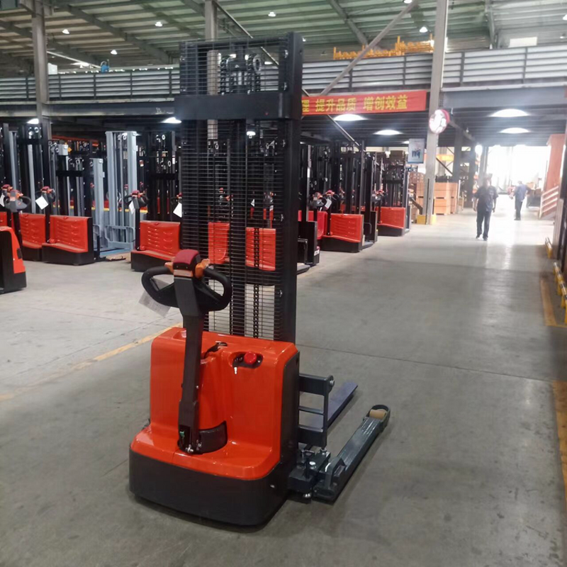 Electric Pallet Stacker Factory - OEM/ODM Custom ELES-12J 15J Full Electric Pallet Stacker Adjustable Legs