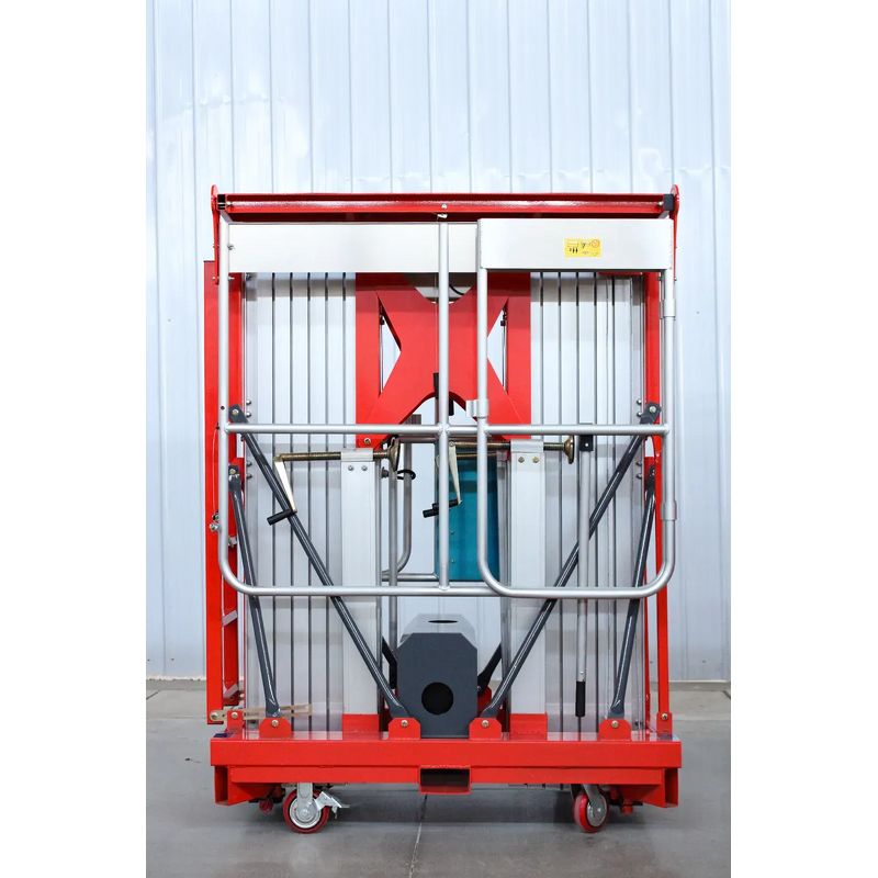 Electric Lift Platform Factory - OEM/ODM Custom Mobile Aluminum Dual Mast Electric Lift Platform Vertical Double Mast