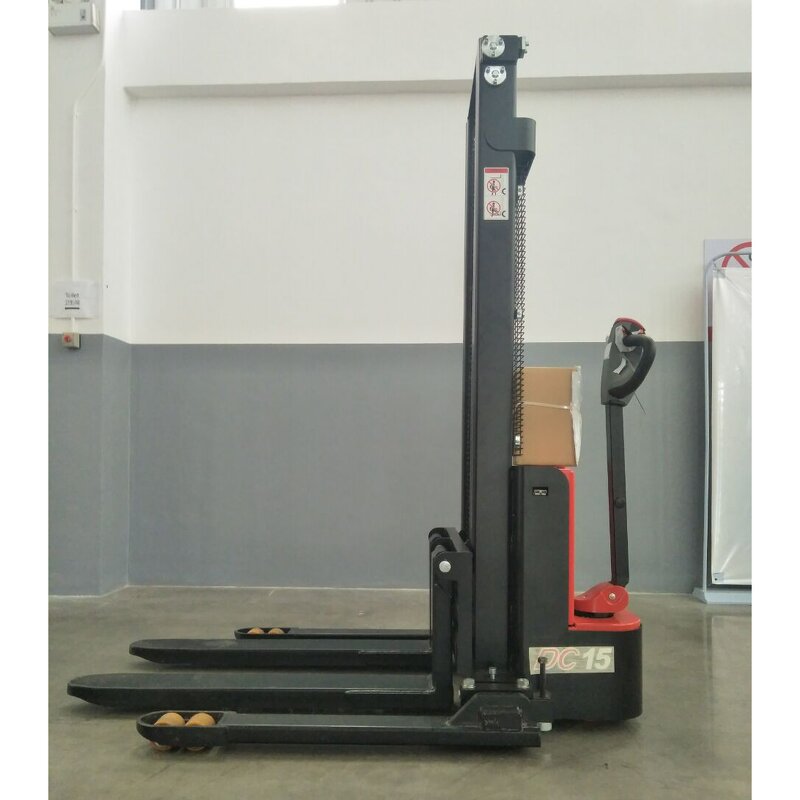 Electric Stacker Manufacturer - OEM/ODM Custom Electric Stacker 1200kg 1500kg 3m 5m 6m Straddle Legs