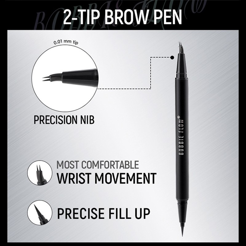 Private Brand Smooth Black Eyeliner Pencil Waterproof Long-lasting with Soft Double Head Eyebrow Pen Eyeliner Eyebrow Tool One