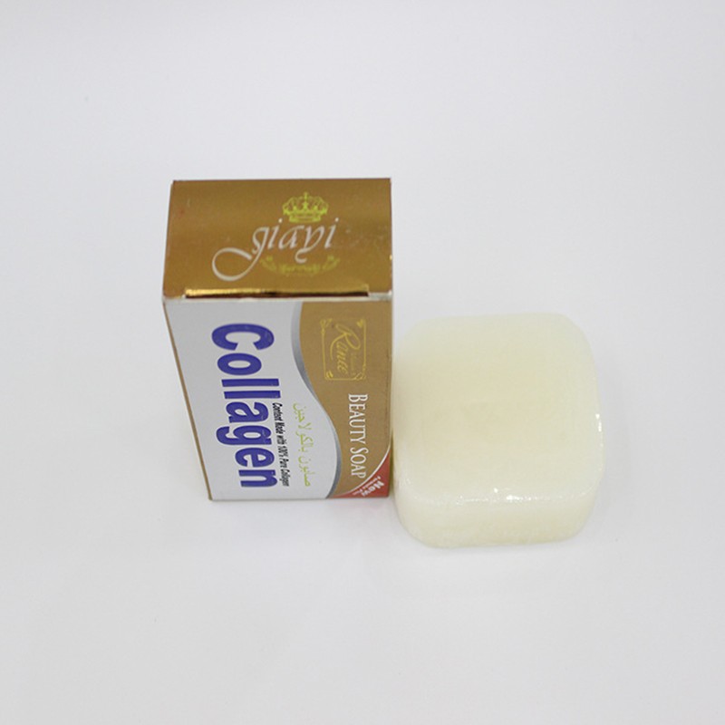 Skin Care Collagen Facial Soap Pure Natural Active Collagen Beauty Soap Cleansing Lightening Whitening Bath Collagen Beauty Soap