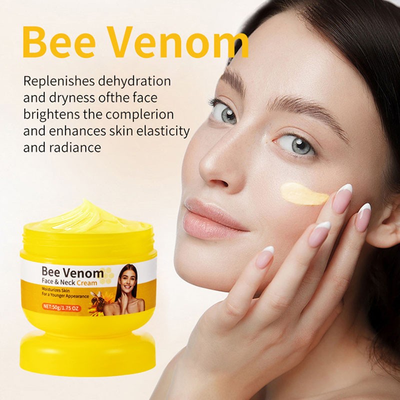 Private logo Skin Moisturizing Compact Smear Mild Safe Formula Effective Anti Wrinkle Bee Venom Serum Face Cream
