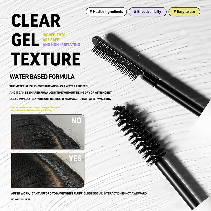 Private Label Vegan Hair Finishing Wand Hair Care Stick Strong Hold Organic Smoothing Texturizing Female Hair Styling Gel