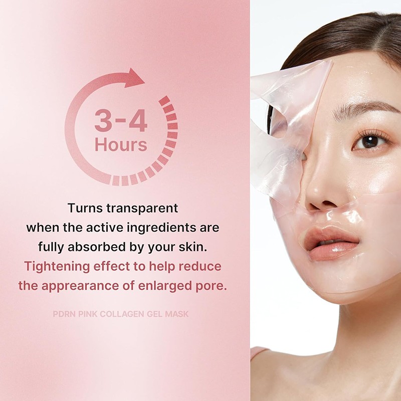 PINK PDRN Hydrogel Collagen Facial Patches Moisturizing Hydrating Face Mask Sheet Gel for Beauty Skin Care