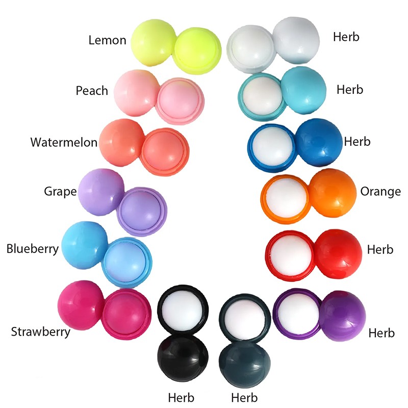 Customizable Fruity Flavor Jelly Lip Balm Moisturizing Repair Lipstick with Butter Oil Plumper Round Lipgloss Lip Care Feature