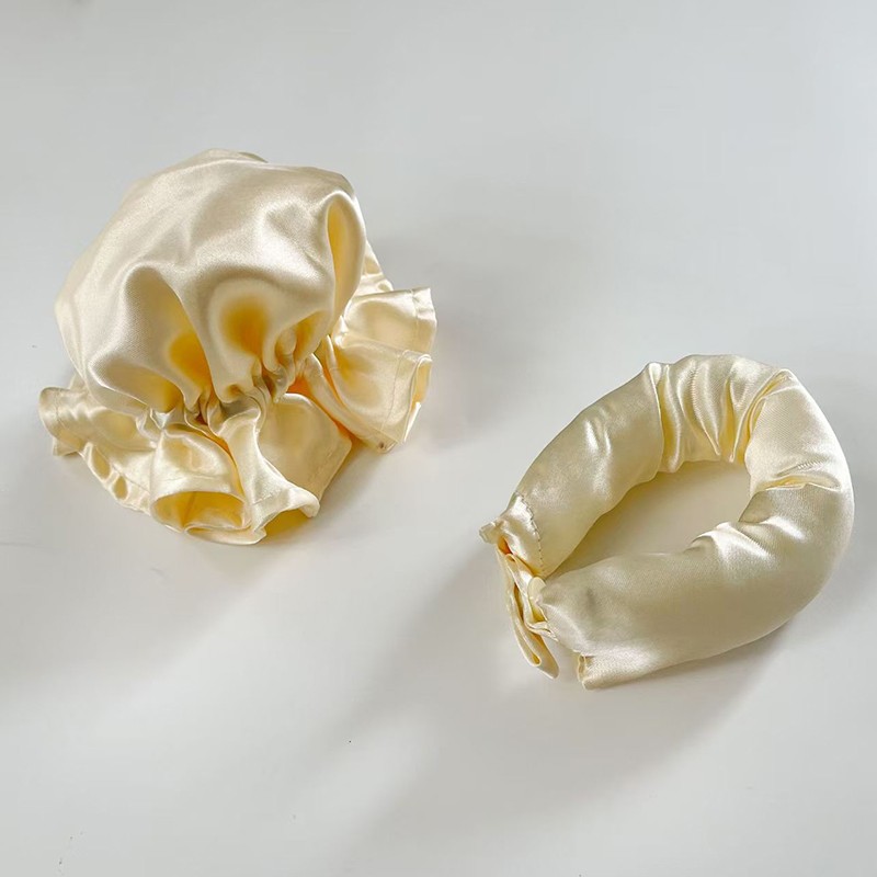 2025 New Version Sleeping Heatless Hair Roller Wave No Heat Silk Hair Curler Rod with One Scrunchie for Household and Hotel Use