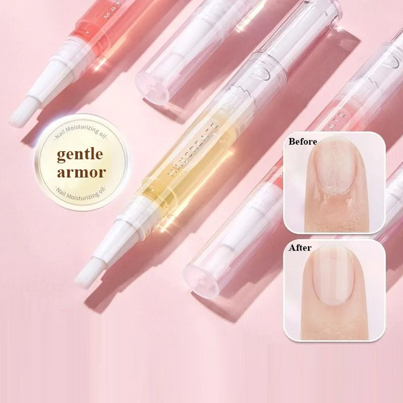 Luxury Organic 3ml Nail Oil Pen Natural Vitamin E Cuticle Oil for Moisturizing Revitalizing and Strengthening Nails