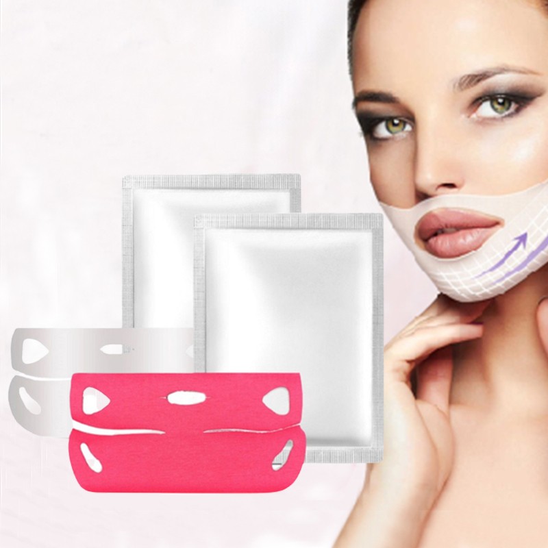 2025 New Arrival Double V Line Chin up Shape Slim Skin Care Tightening Hydration V Line Face Facial Lift  Collagen Mask