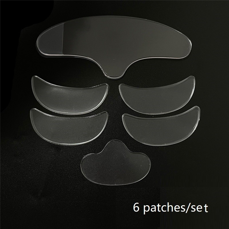 Reusable Transparent Silicone Eye Chest Patch Moisturizing Anti-Wrinkle Eye Pad in Heart Shape Washable Sheet