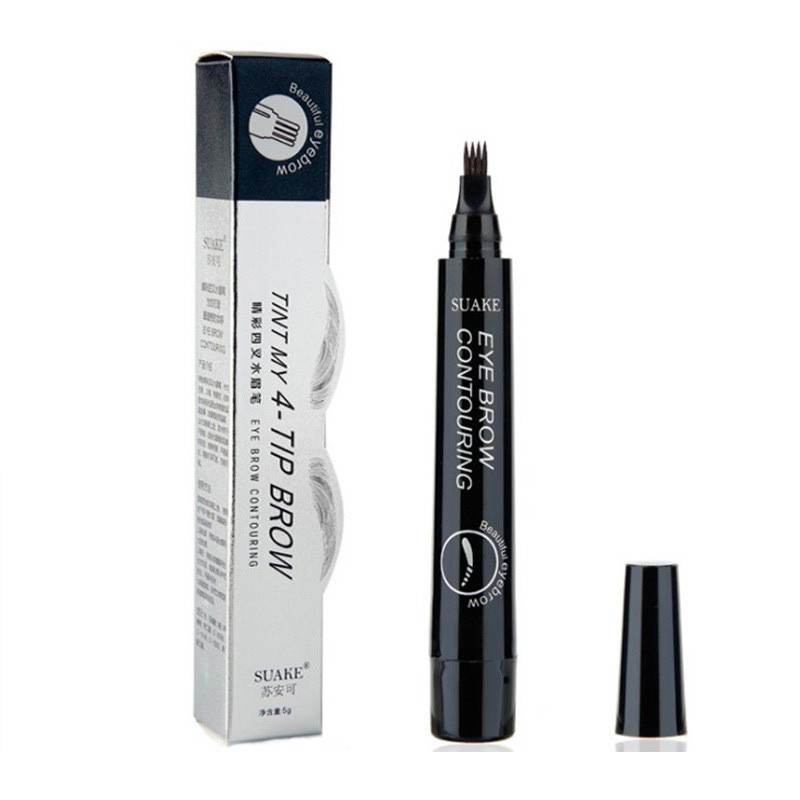 Korea Cosmetic Long-lasting Waterproof Microblading Liquid Eyebrow Pencil Tattoo Pen 3D 5 Colors Soft Brow Pencil