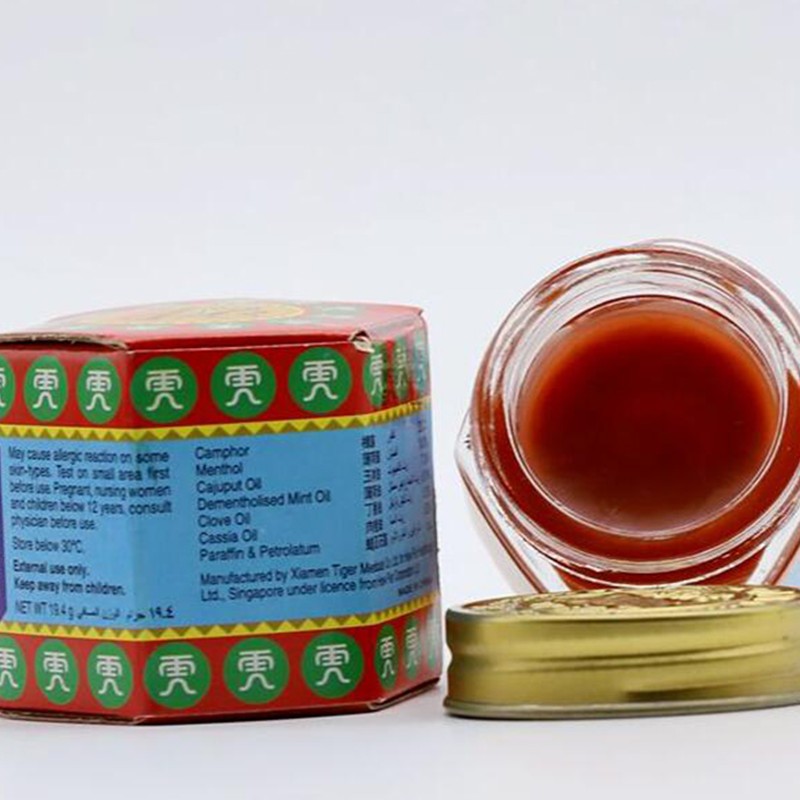 Wholesale Original Red/White Tiger Ointment Headache Dizziness Balm Cool Relieving Itch Menthol Essential Balm 19.2g