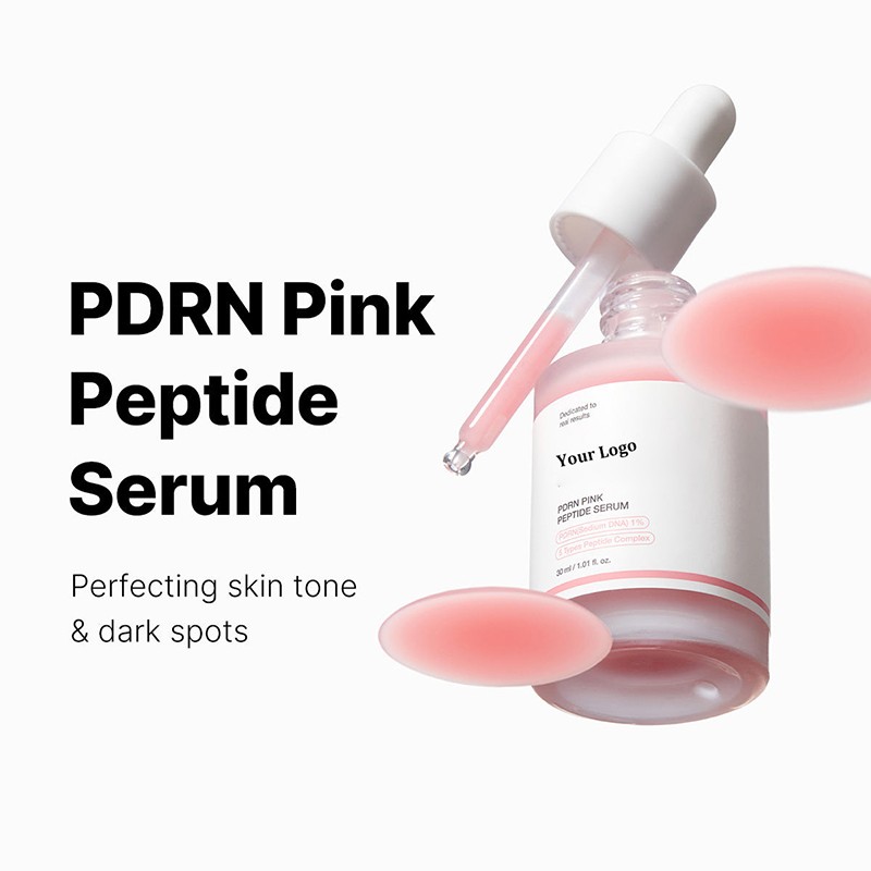 Private Label Korean Skin Care PDRN Salmon Ampoule Serum Moisturizing Brighten PDRN Serum Whitening PDRN Pink Glass Glow Serum