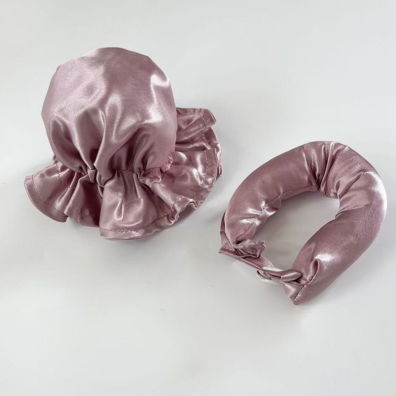 2025 New Version Sleeping Heatless Hair Roller Wave No Heat Silk Hair Curler Rod with One Scrunchie for Household and Hotel Use