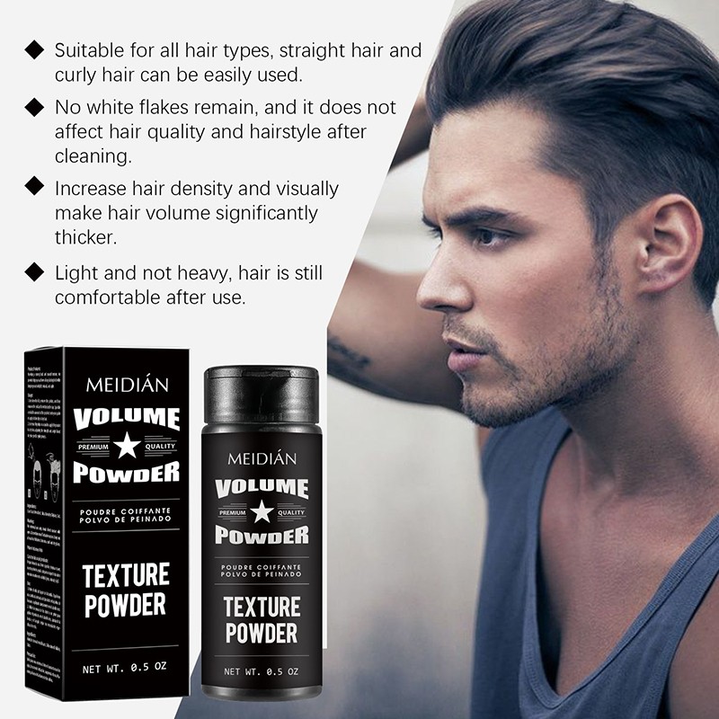 Hair Fluffy Powder Texturizing Volumizing Styling Volume Oil Control Fluffy Hair Styling Wax Hair Powder for Men