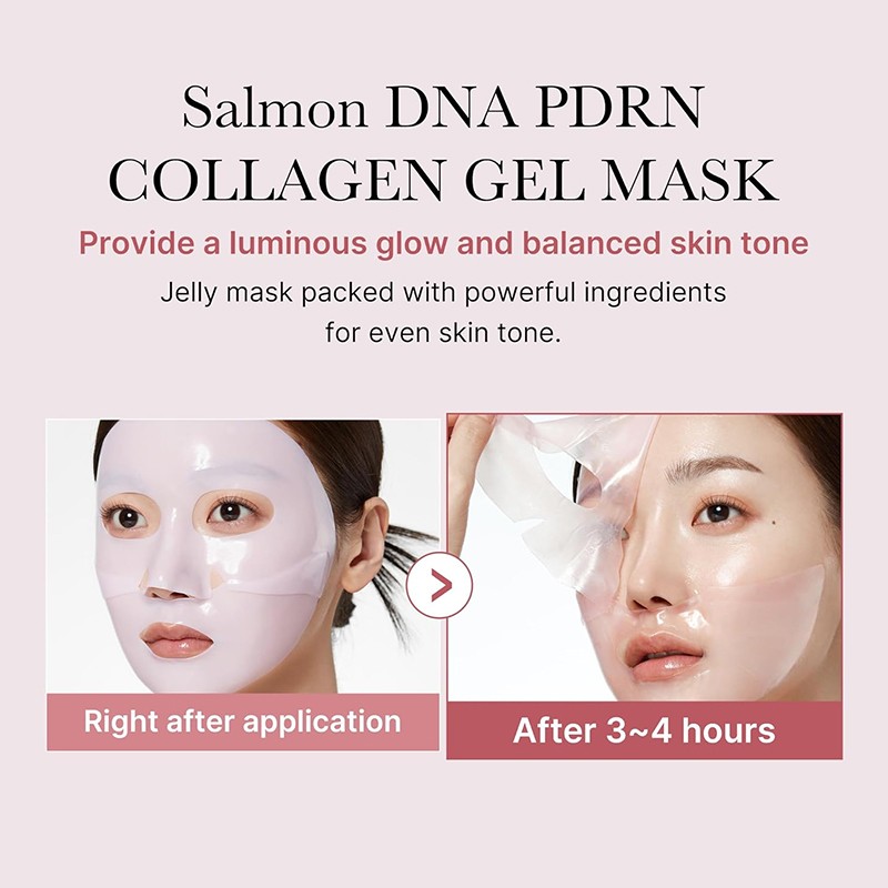 PINK PDRN Hydrogel Collagen Facial Patches Moisturizing Hydrating Face Mask Sheet Gel for Beauty Skin Care
