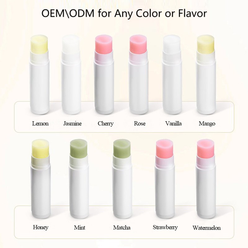 Customizable Fruity Flavor Jelly Lip Balm Moisturizing Repair Lipstick with Butter Oil Plumper Round Lipgloss Lip Care Feature