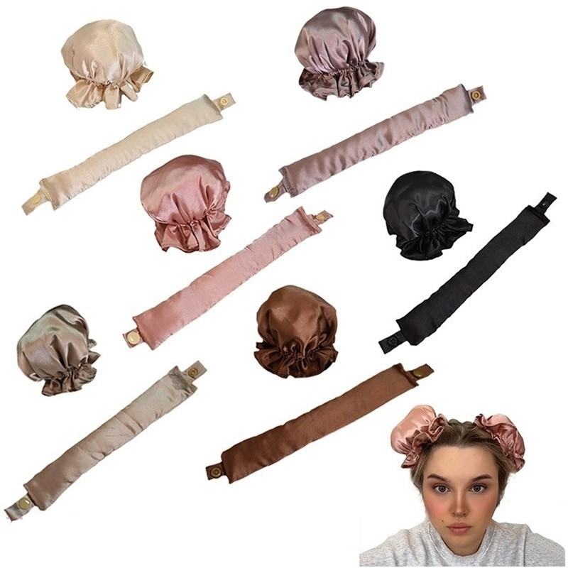 Wholesale Custom Portable Heatless Curls Silk Headband French Curls Heatless Curling Set Soft Sleeping Hair Roller for Women