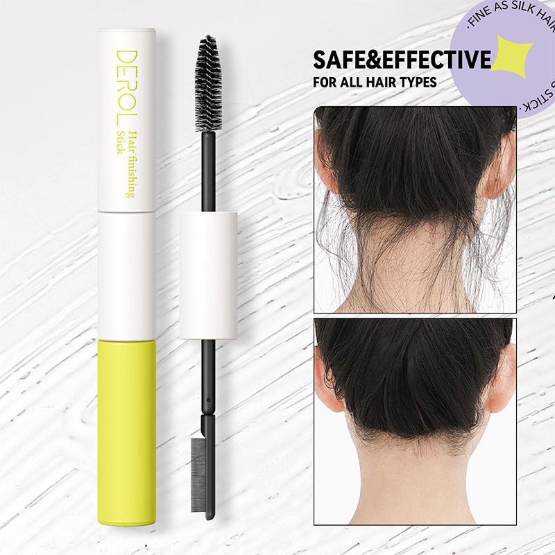 Private Label Vegan Hair Finishing Wand Hair Care Stick Strong Hold Organic Smoothing Texturizing Female Hair Styling Gel