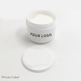 OEM Skin Care Hydrating Cotton Facial Pads Gentle Exfoliating Salicylic Acid Pore Pads Natural Soothing Toner Face 55 Pads