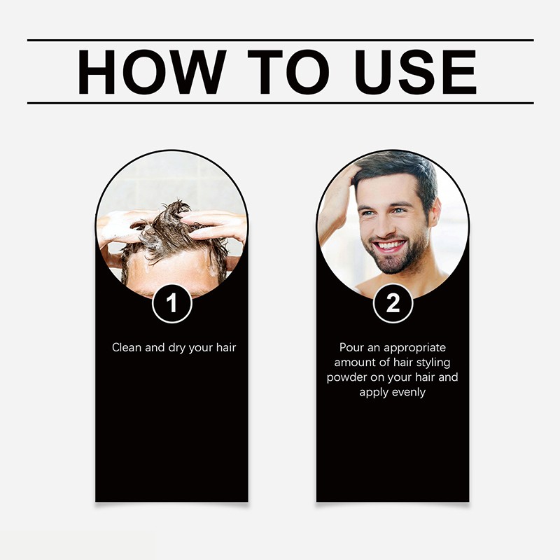 Private Label Matte Fluffy Dry Shampoo Hair Volume Fiber Powder for Men Strong Hold Oil-Control Styling Effect Texturizing