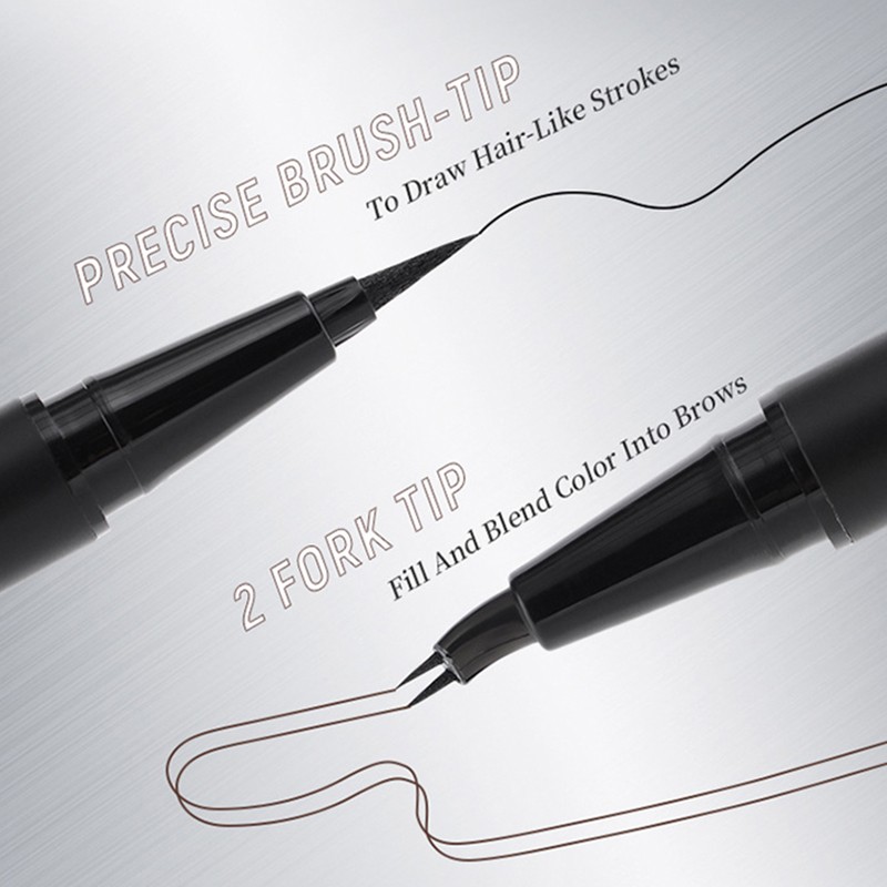 Private Brand Smooth Black Eyeliner Pencil Waterproof Long-lasting with Soft Double Head Eyebrow Pen Eyeliner Eyebrow Tool One