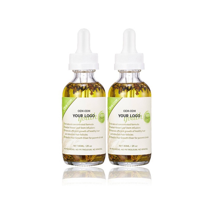 Private Label Organic Herbal Rosemary Oil Hair Growth Treatment Natural Indian Argan Hair Serum Oil
