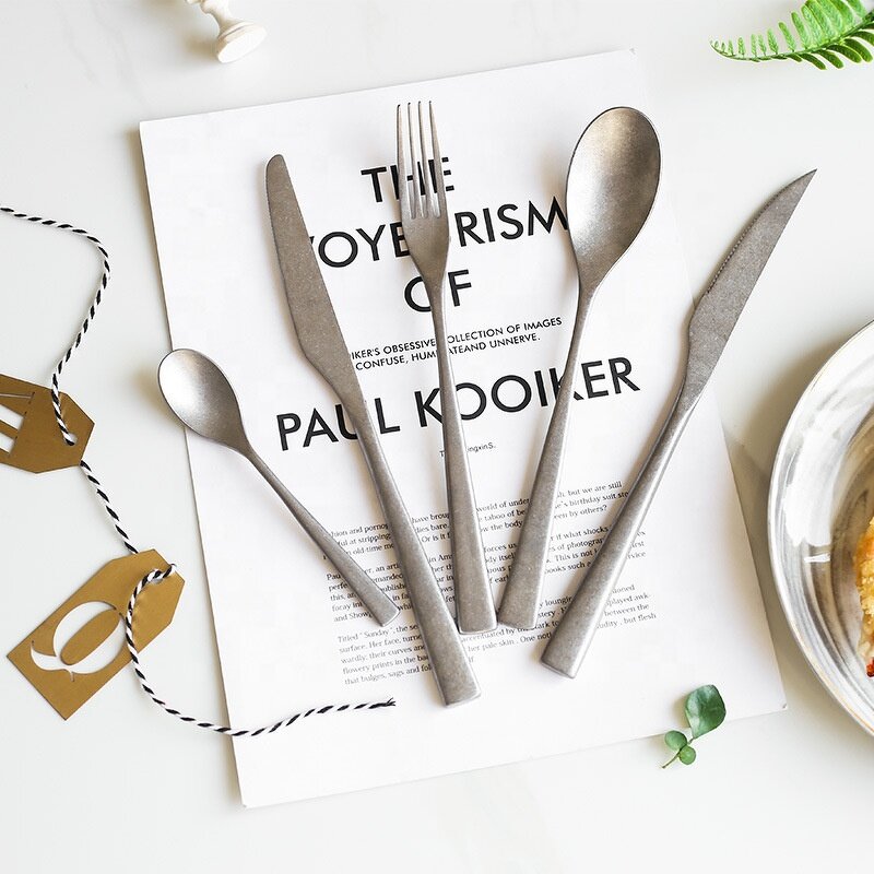 Tableware Manufacturer - OEM/ODM Custom Western Style 18/10 Stainless Steel Tableware Sustainable Metal Household