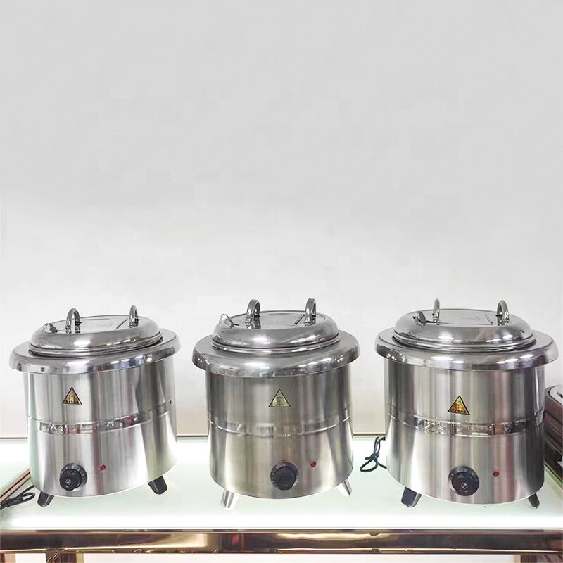Electric Soup Warmer Pot Factory - OEM/ODM Custom 304 Portable Counter Top Stainless Steel Electric Soup Warmer Pot